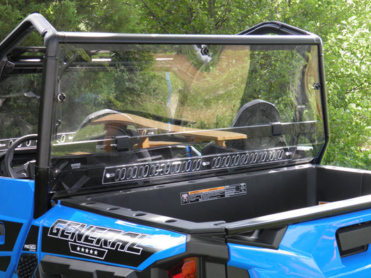 Polaris General-1 Pc Lexan Back Panel w- Vent Option - 3 Star UTV