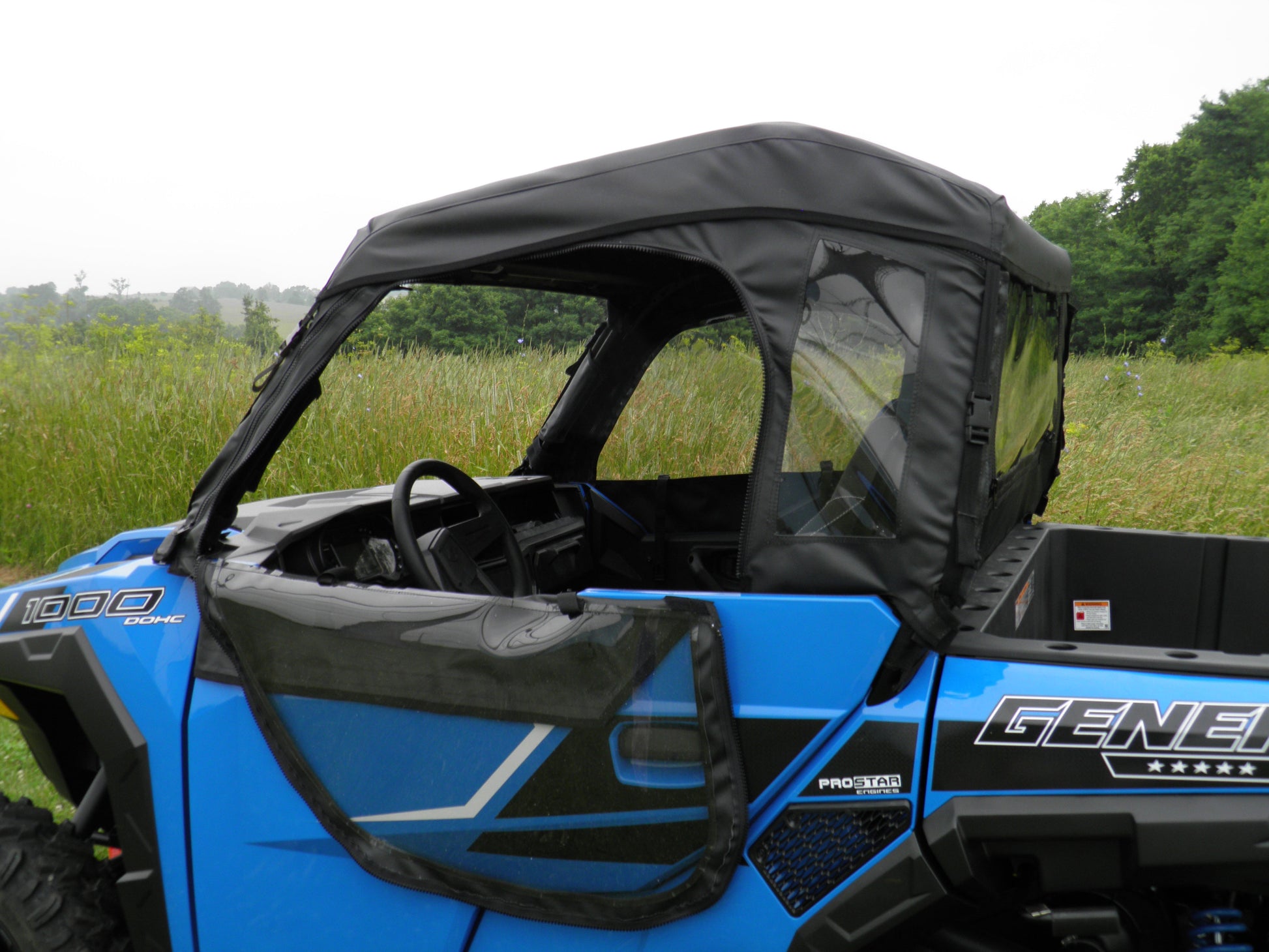 Polaris General Door-Rear Window Combo - 3 Star UTV