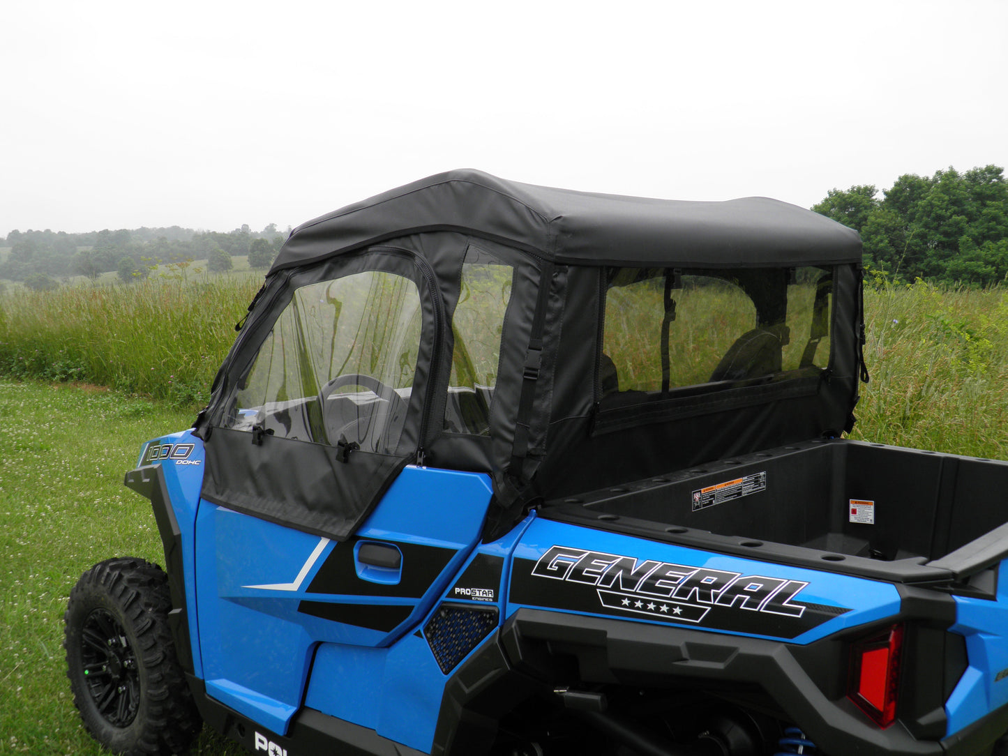 Polaris General Full Cab for Hard Windshield - 3 Star UTV