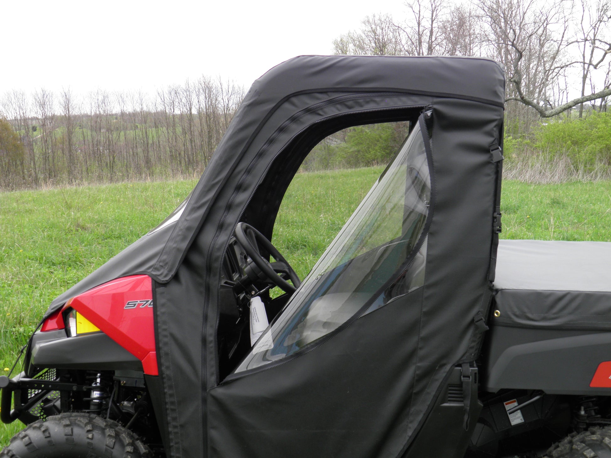 Polaris Mid-Size Ranger 2-Seater-Full Cab Enclosure with Vinyl Windshield - 3 Star UTV