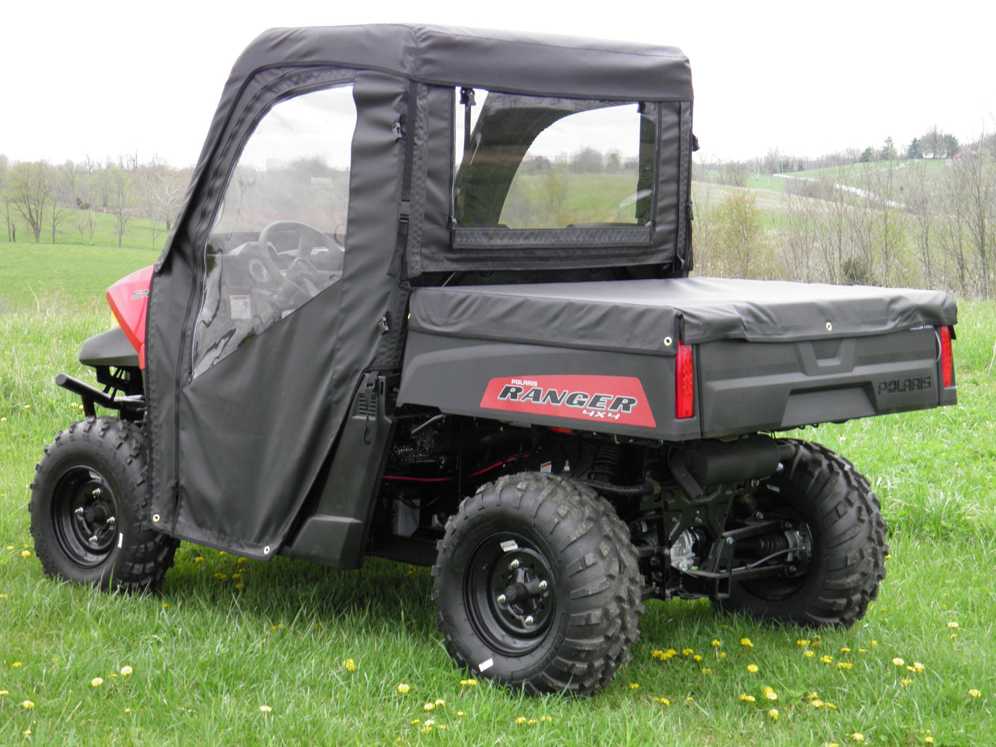 Polaris Mid-Size Ranger 2-Seater-Full Cab Enclosure with Vinyl Windshield - 3 Star UTV