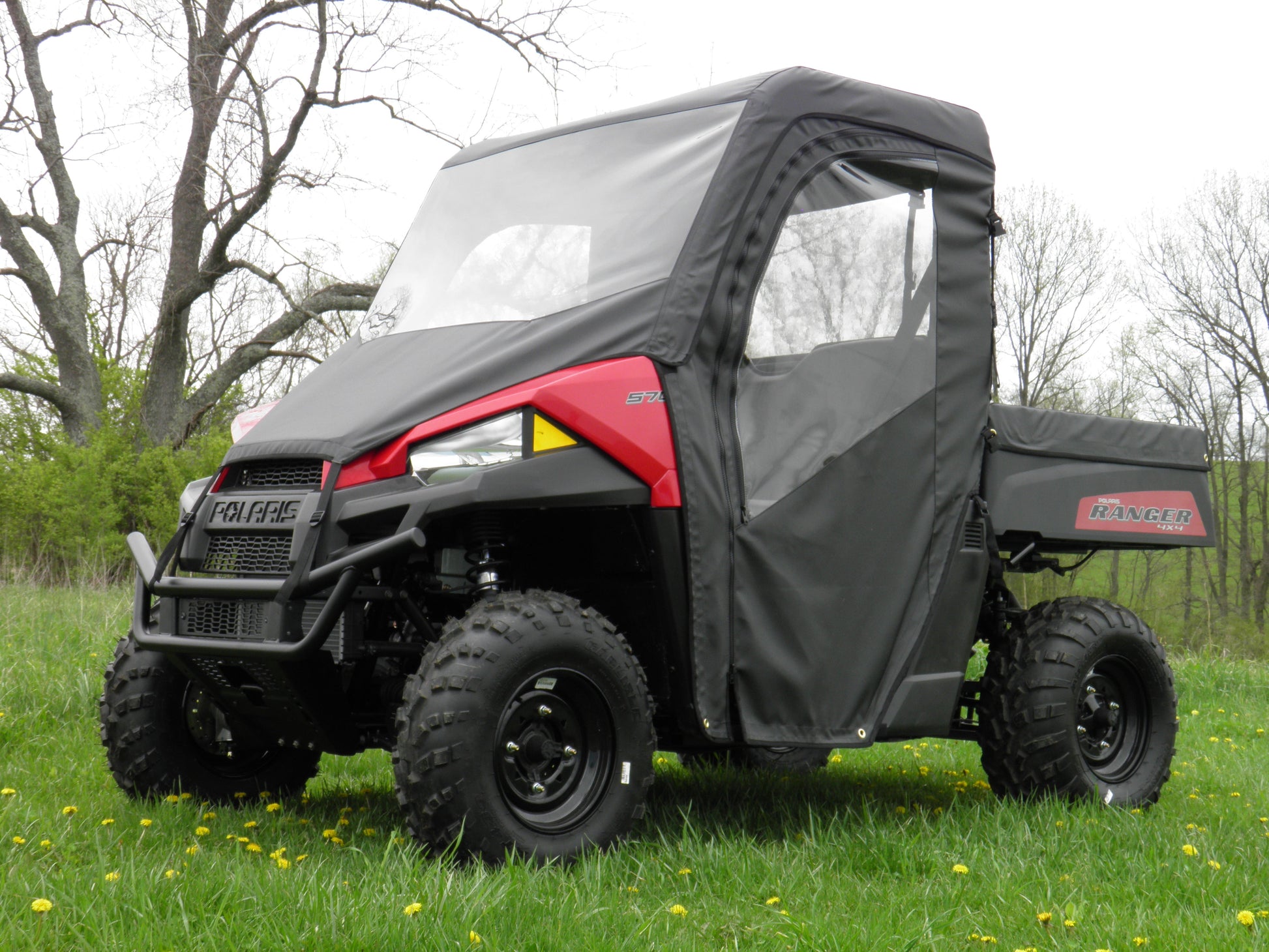 Polaris Mid-Size Ranger 2-Seater-Full Cab Enclosure with Vinyl Windshield - 3 Star UTV