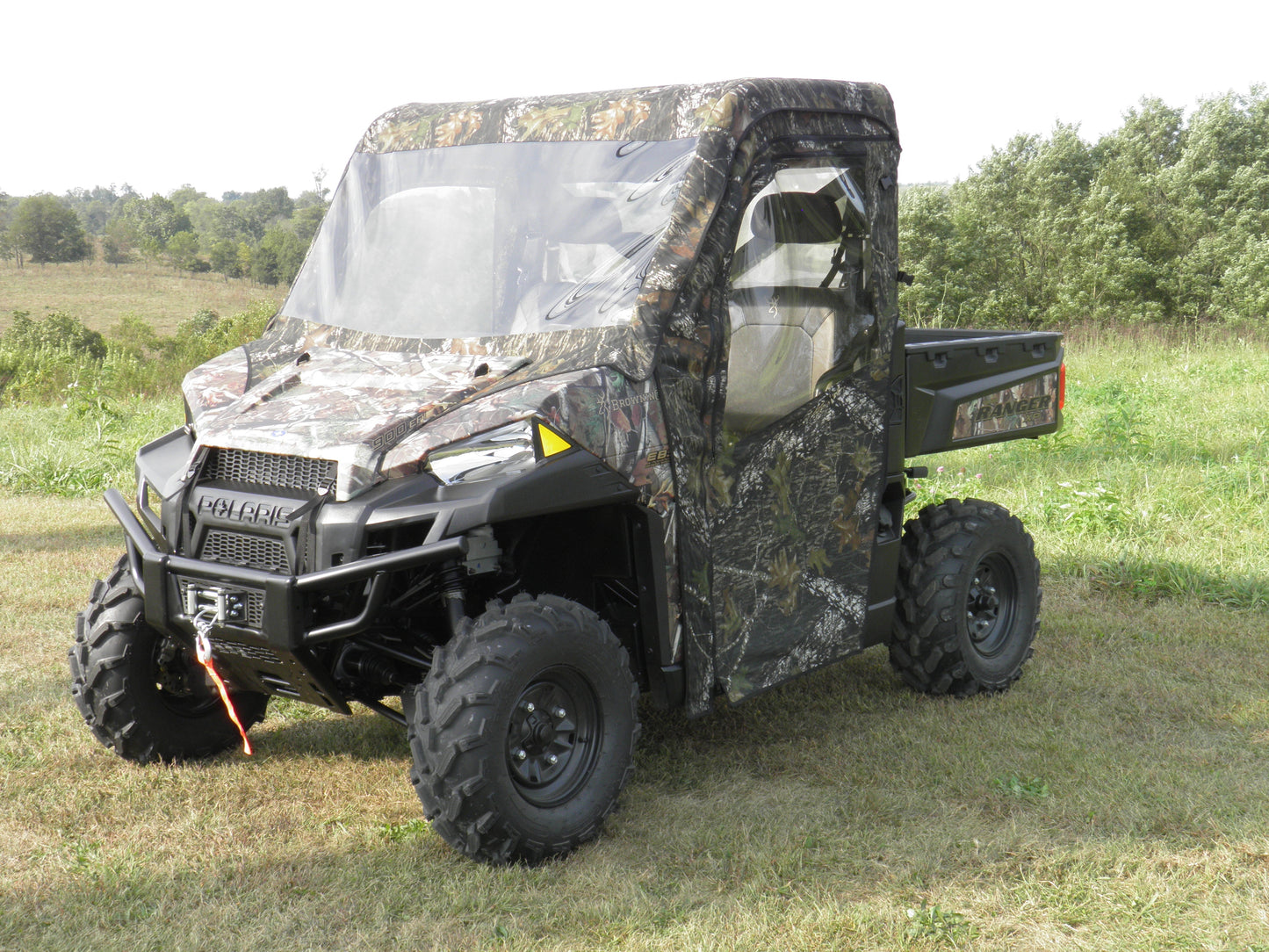 Polaris Ranger 900-1000 - Full Cab Enclosure w- Vinyl Windshield - 3 Star UTV