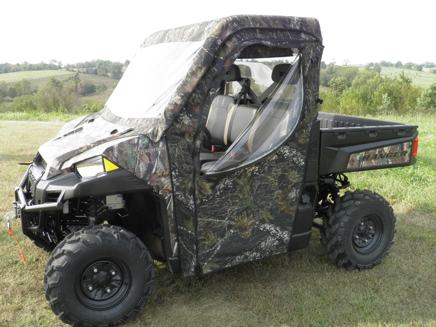 Polaris Ranger 900-1000 - Full Cab Enclosure w- Vinyl Windshield - 3 Star UTV