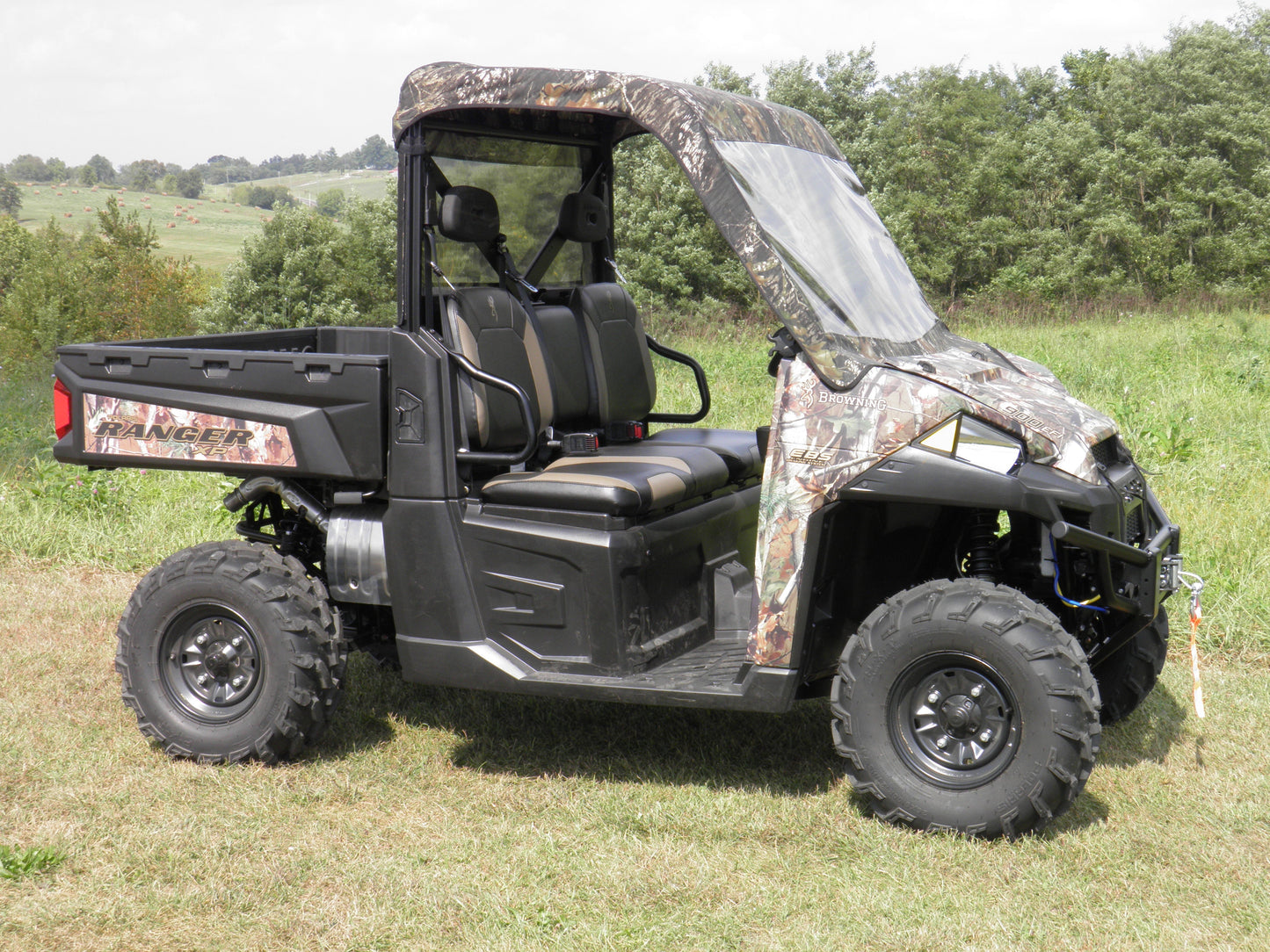 Polaris Ranger 900-1000-Vinyl Windshield-Top-Rear Combo - 3 Star UTV