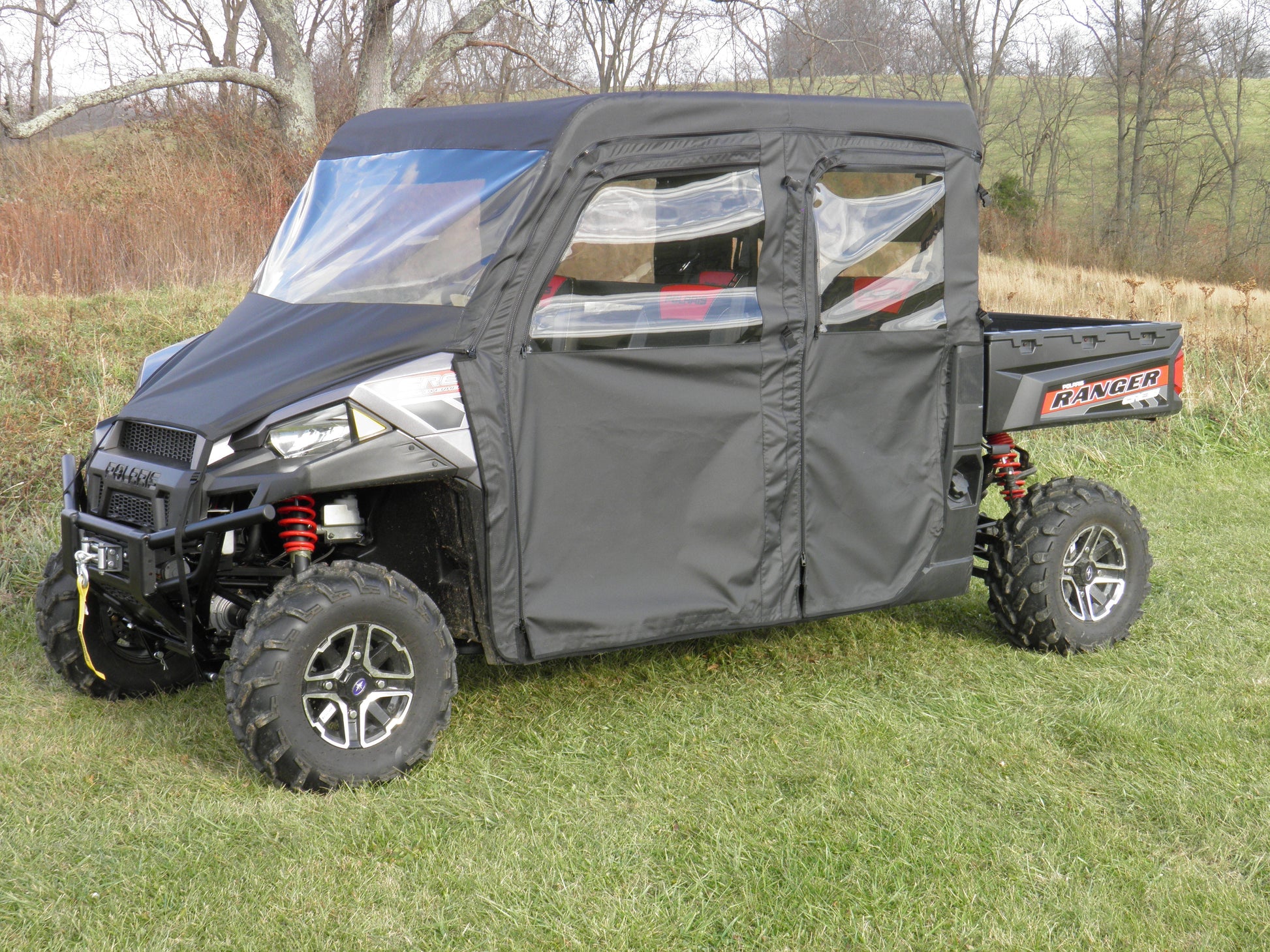 Polaris Ranger Crew 1000 - Full Cab Enclosure w/Vinyl Windshield - 3 Star UTV