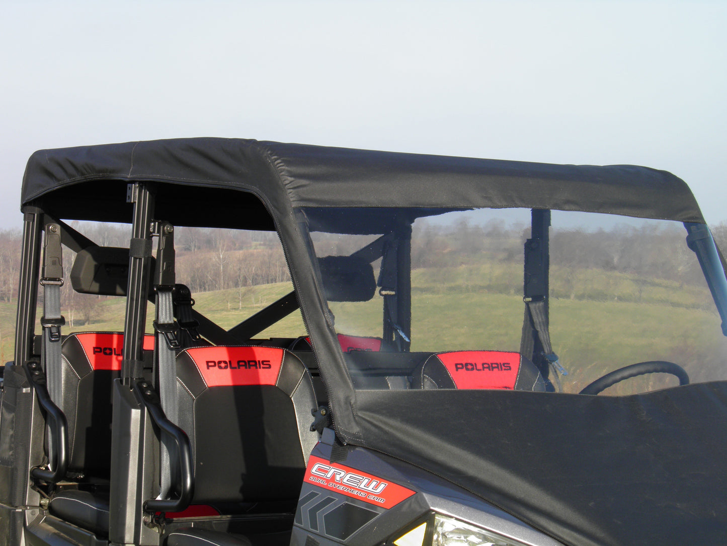 Polaris Ranger Crew 1000 - Vinyl Windshield/Top Combo - 3 Star UTV