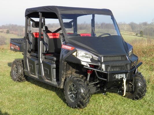 Polaris Ranger Crew 1000 - Vinyl Windshield/Top/Rear Combo - 3 Star UTV