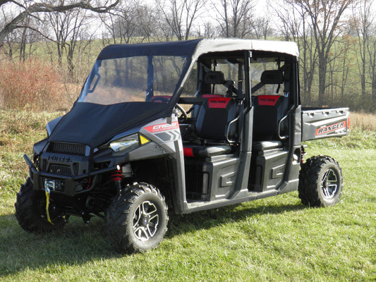 Polaris Ranger Crew 570-4 Vinyl Windshield-Top-Rear Combo - 3 Star UTV