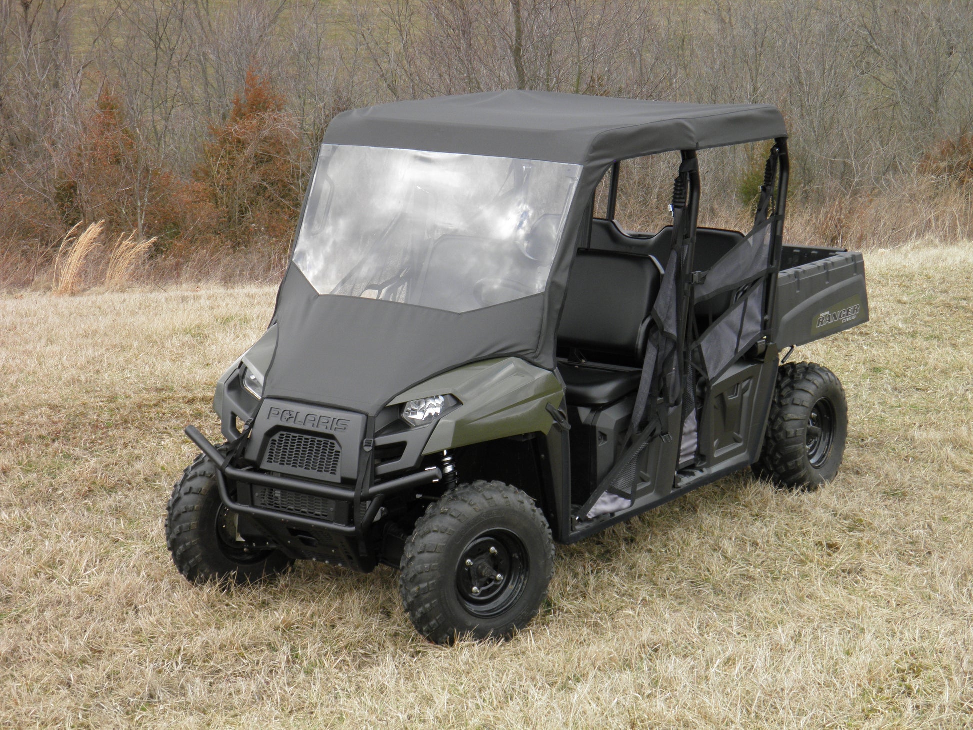 Polaris Ranger Crew 570 - Vinyl Windshield-Top Combo - 3 Star UTV