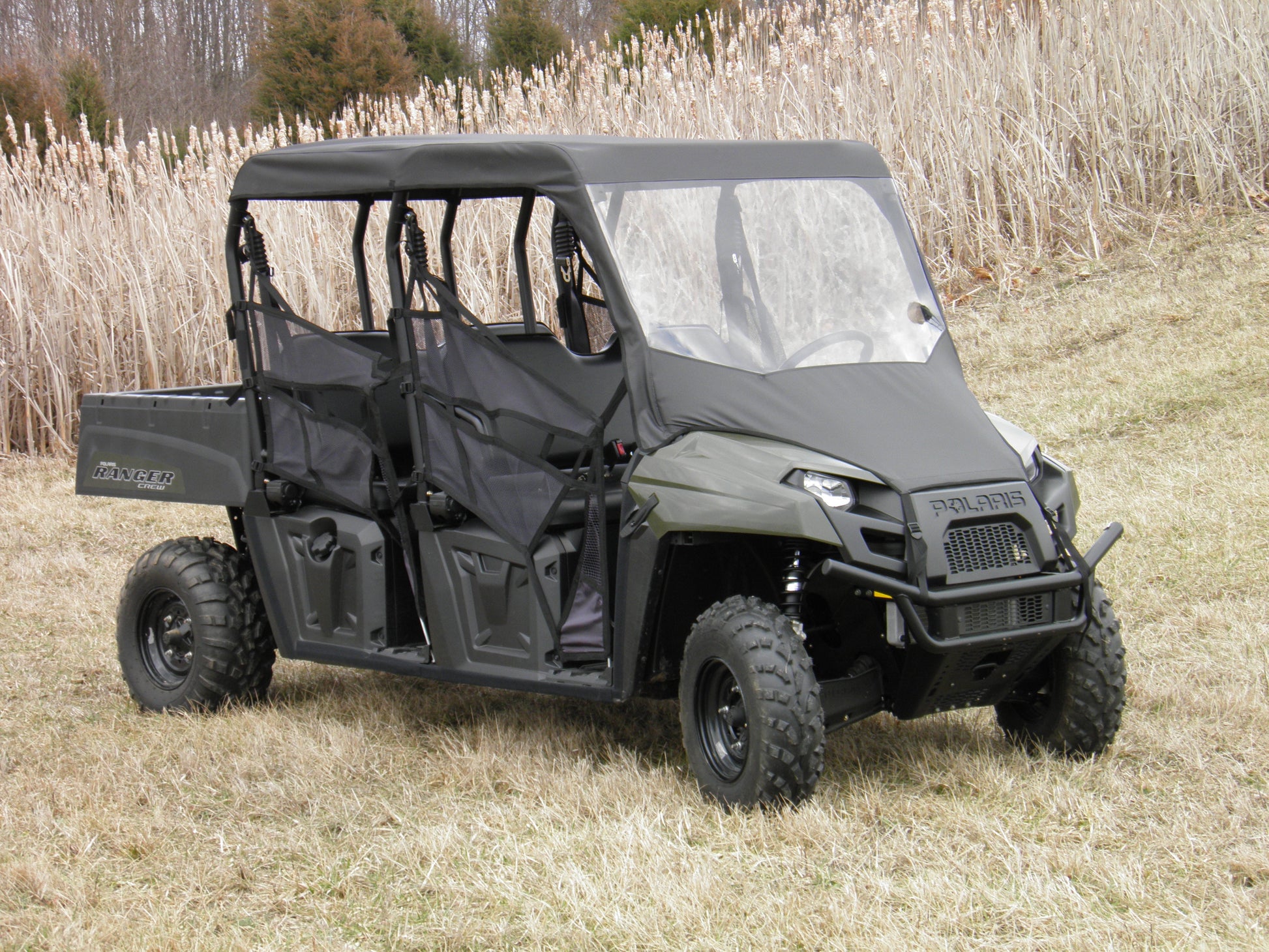 Polaris Ranger Crew 570 - Vinyl Windshield-Top Combo - 3 Star UTV