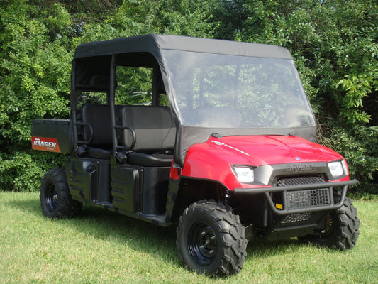 Polaris Ranger Crew 700 (2008-2009) Vinyl Windshield-Top-Rear Combo - 3 Star UTV