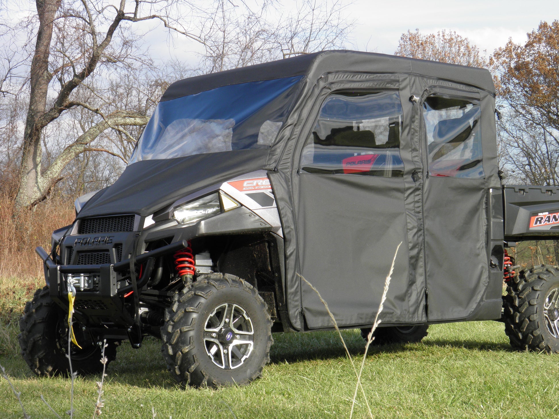 Polaris Ranger Crew - Full Cab Enclosure with Vinyl Windshield - 3 Star UTV