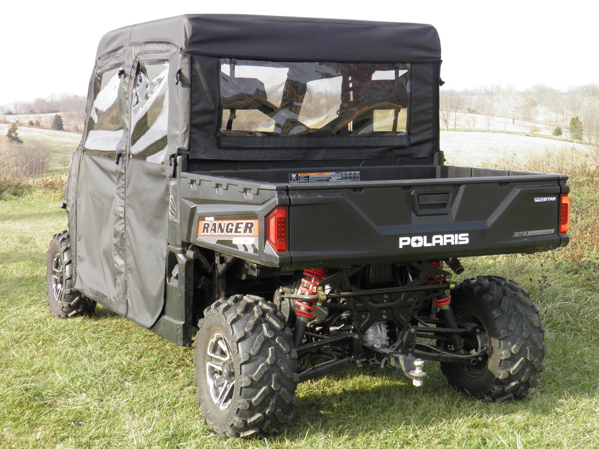 Polaris Ranger Crew - Full Cab Enclosure with Vinyl Windshield - 3 Star UTV