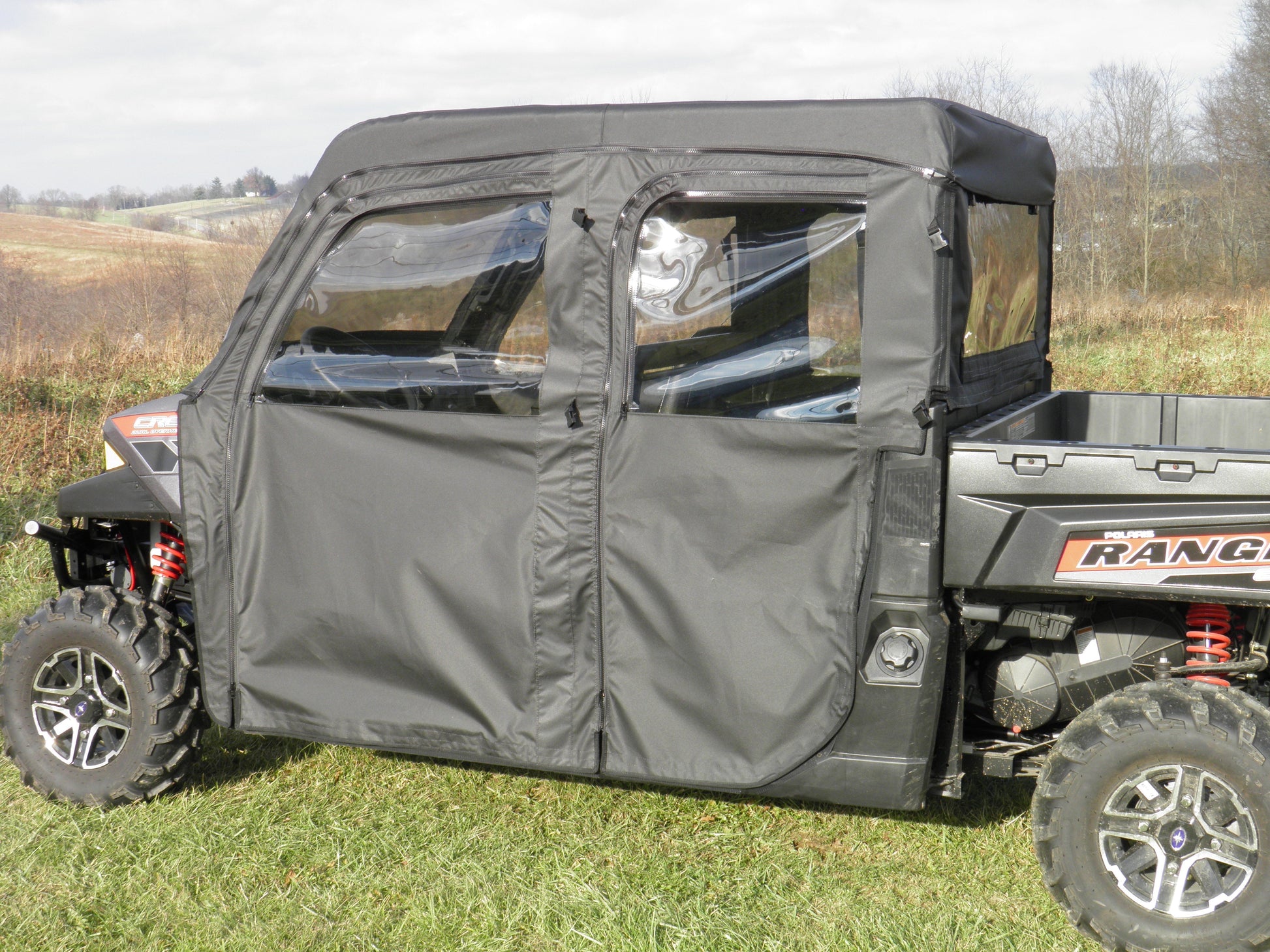 Polaris Ranger Crew - Full Cab Enclosure with Vinyl Windshield - 3 Star UTV