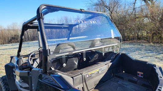 Polaris RZR 900 -1 Pc Lexan Back Panel w-Vent & Clamp Options - 3 Star UTV