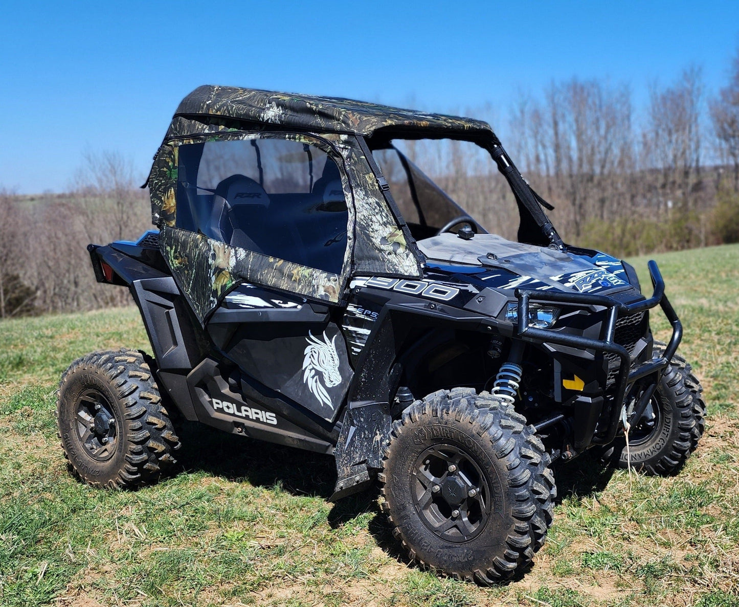 Polaris RZR 900 - Full Cab Enclosure for Hard Windshield - 3 Star UTV