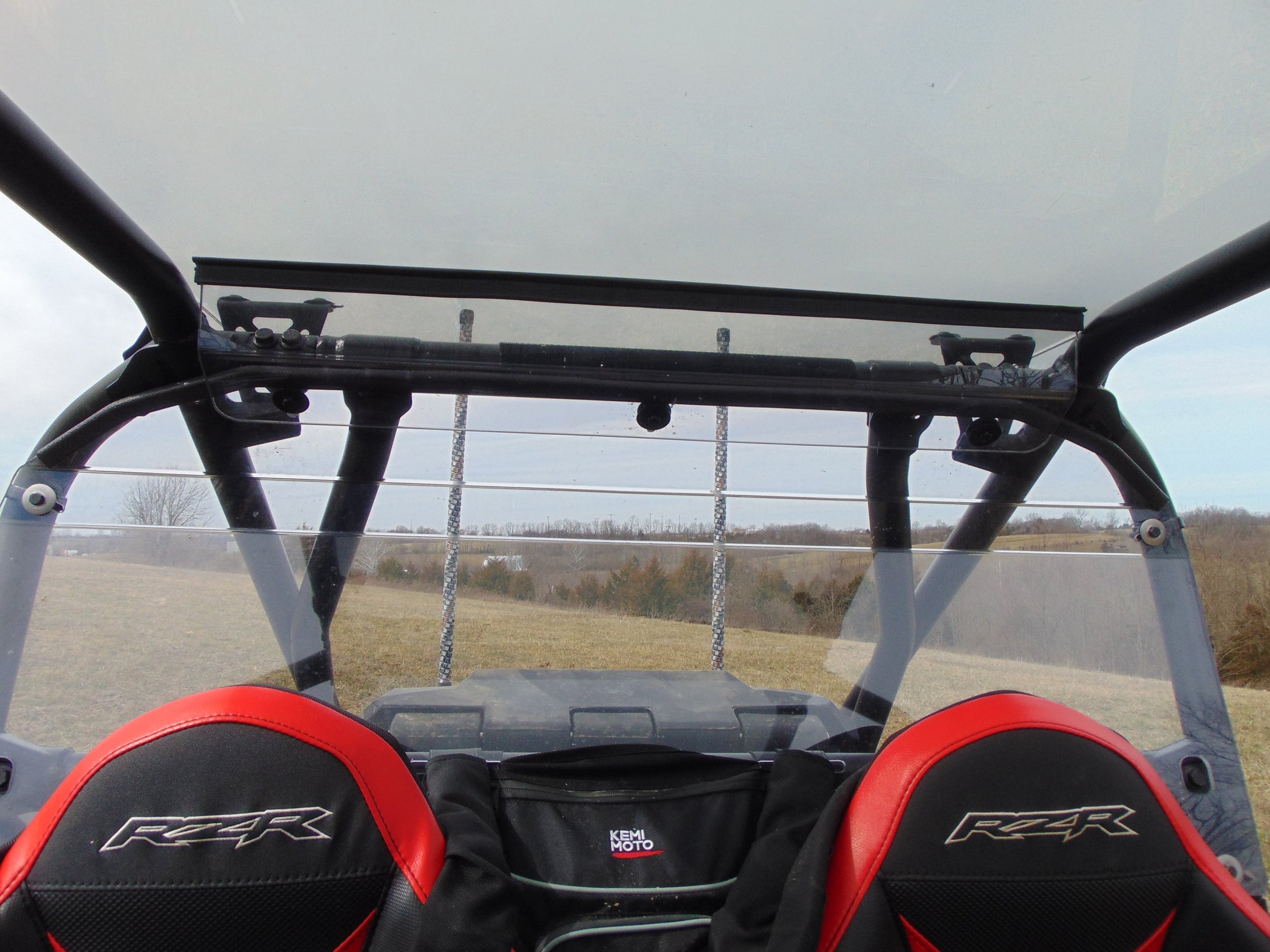 Polaris RZR XP 4 Turbo S Rear Windshield with Upper Extension - 3 Star UTV