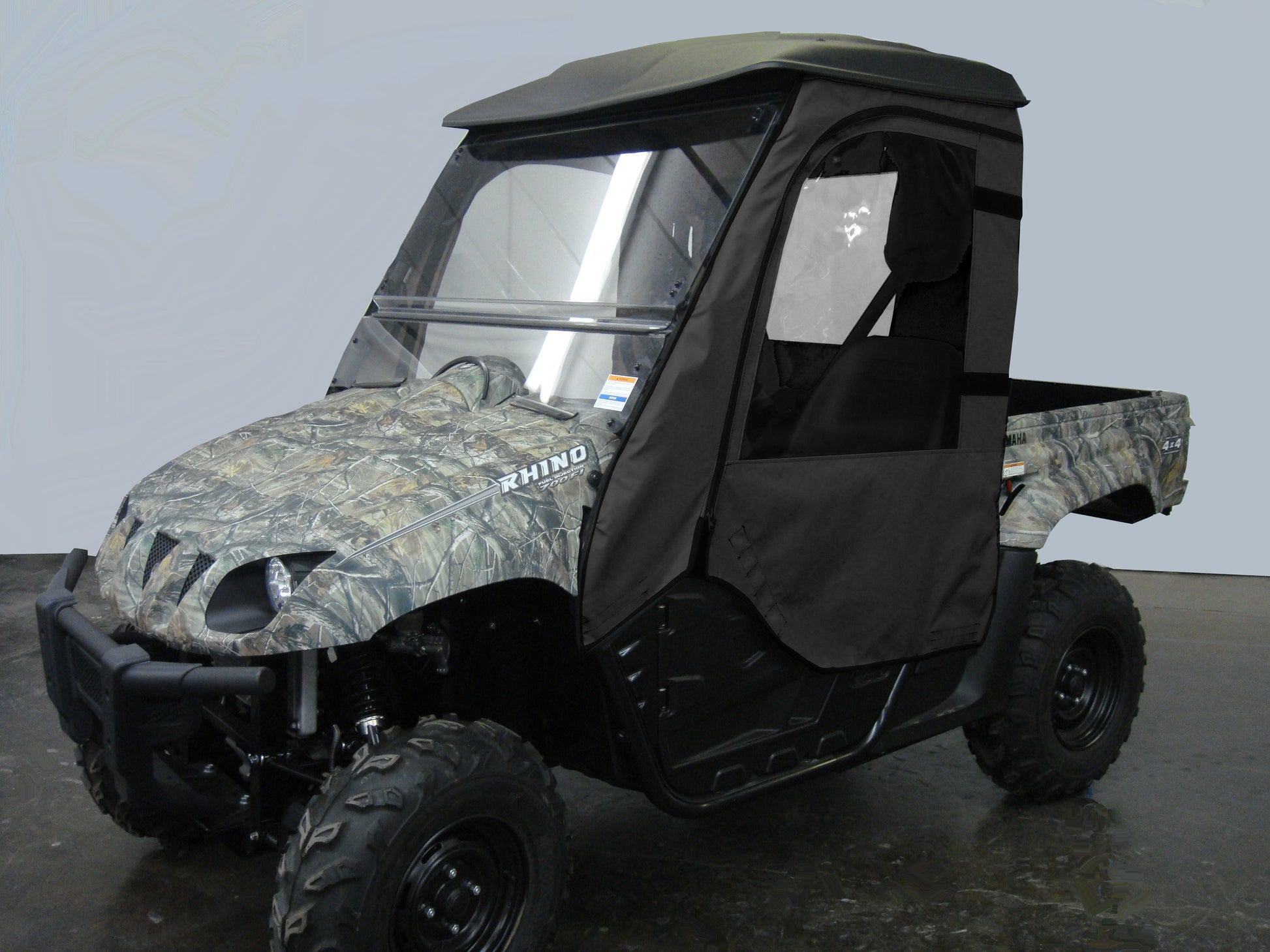 Yamaha Rhino - Full Cab Enclosure for Hard Windshield (Full Doors) - 3 Star UTV