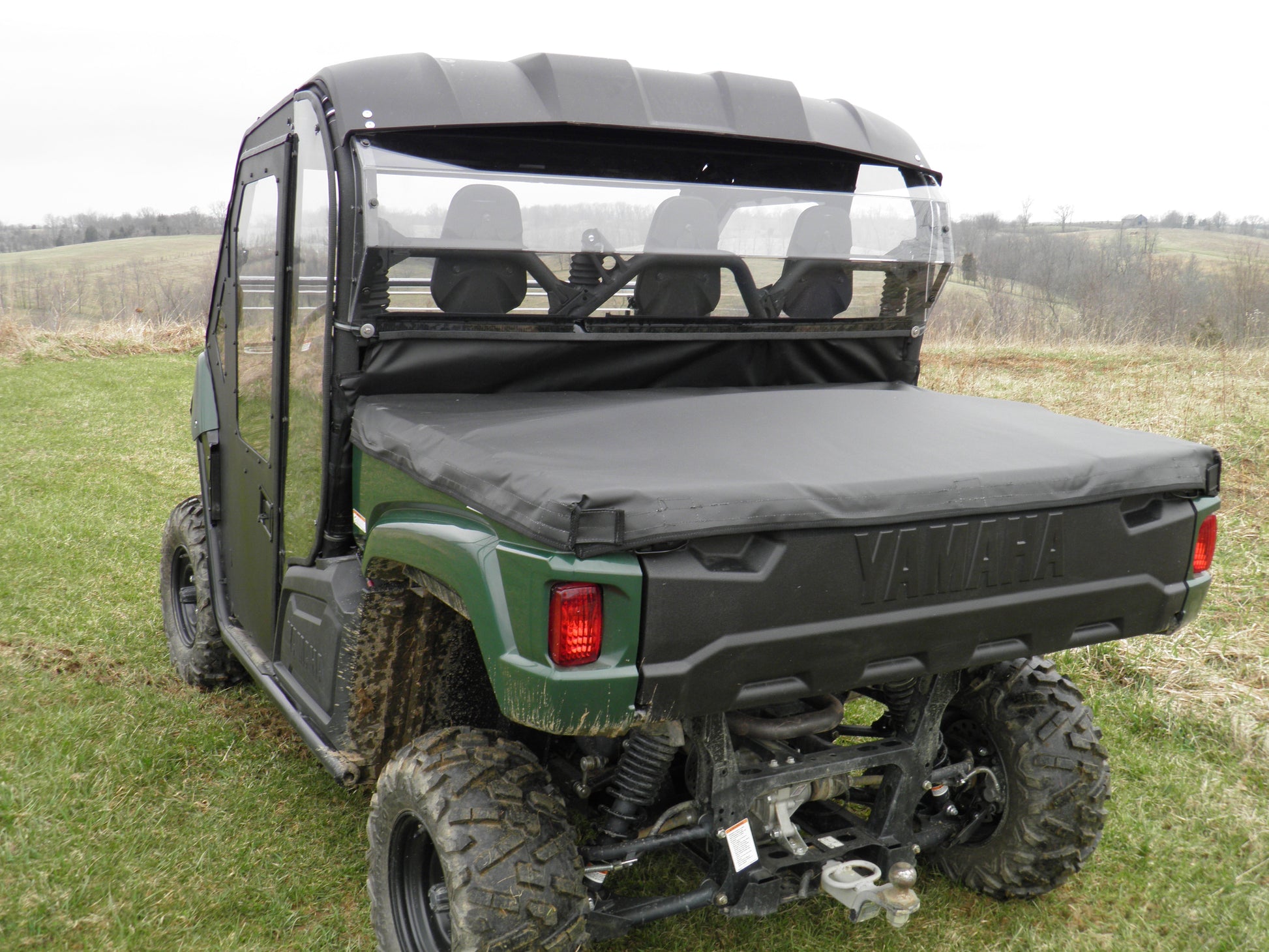 Yamaha Viking - 1 Pc Lexan Back Panel w/Vent Option - 3 Star UTV