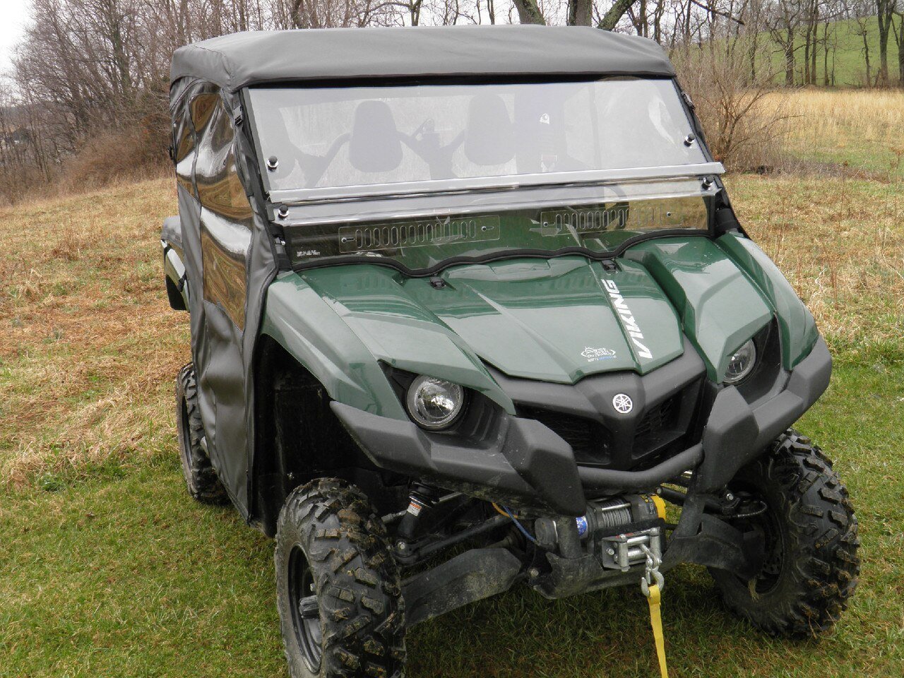 Yamaha Viking - Full Cab Enclosure for Hard Windshield (Full Doors) - 3 Star UTV