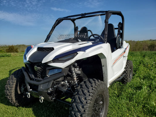 Yamaha Wolverine RMAX 1000 - 1 pc Lexan Windshield w- Hard Coating, Clamp and Vent Options - 3 Star UTV