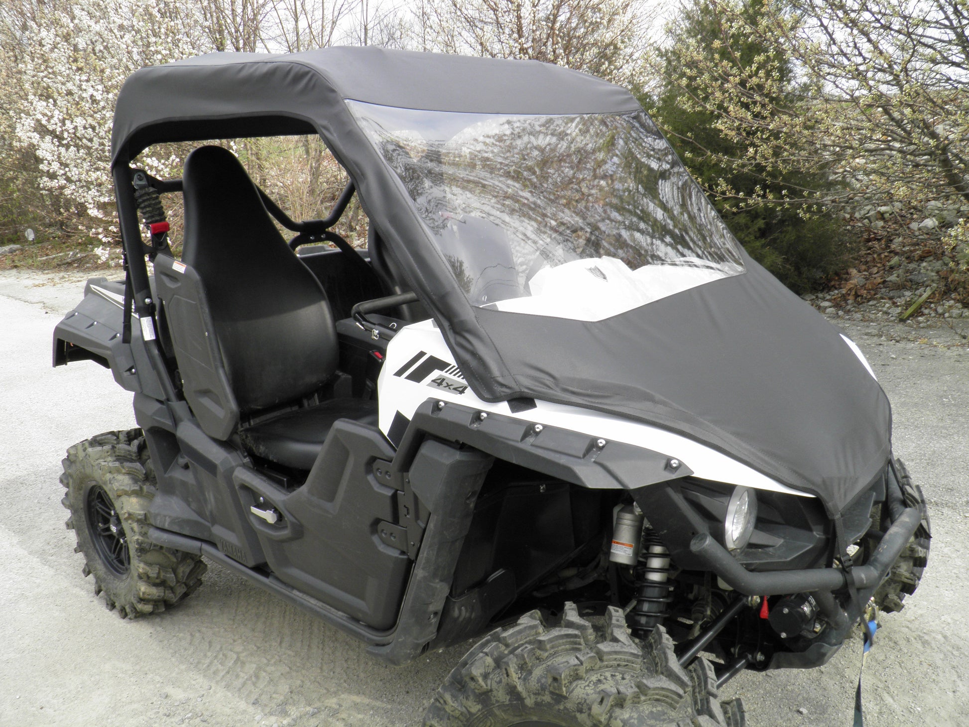 Yamaha Wolverine Vinyl Windshield-Top Combo - 3 Star UTV