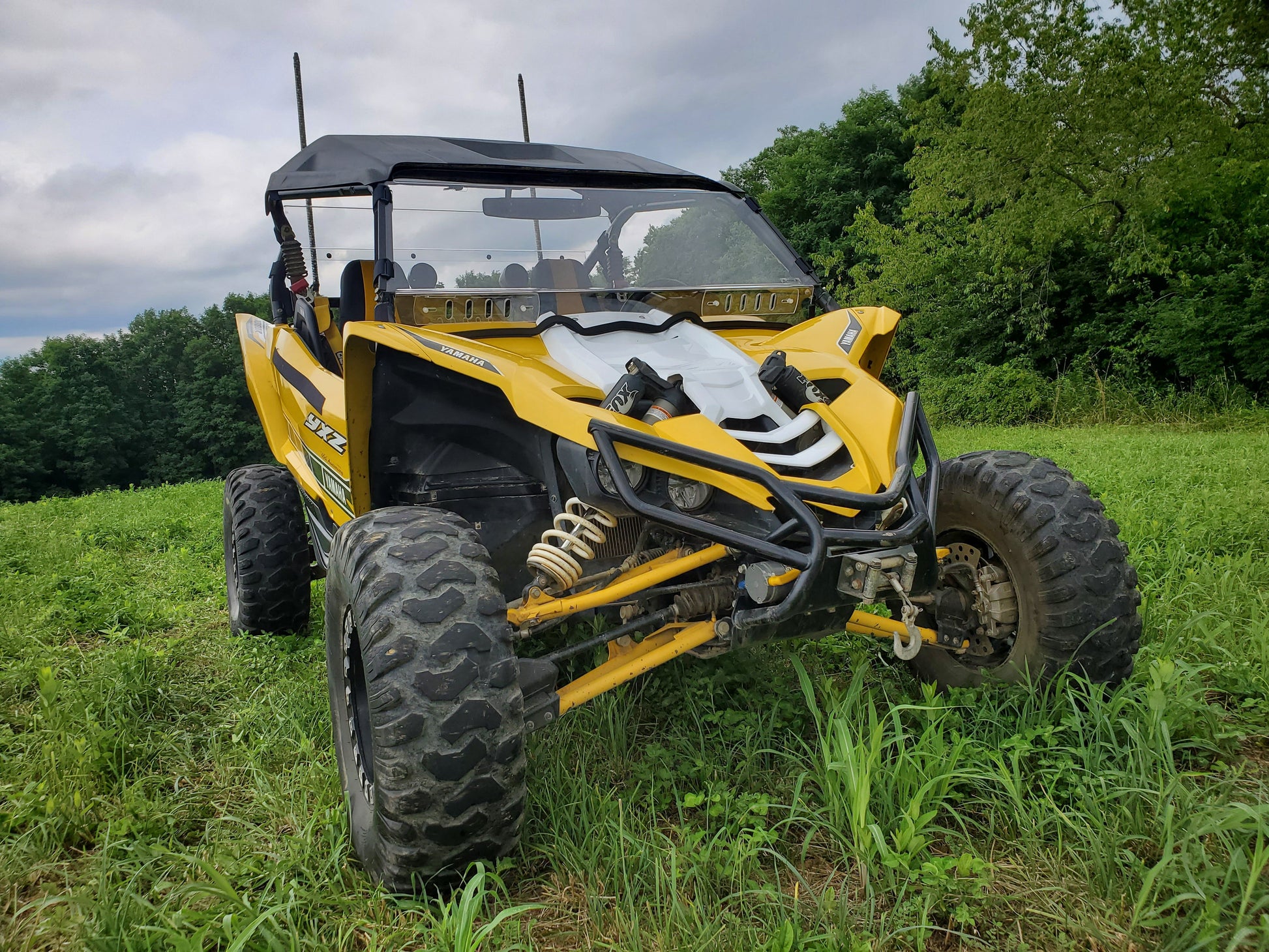 Yamaha YXZ - 1 pc Windshield w/Hard Coat, Clamp and Vent Options - 3 Star UTV